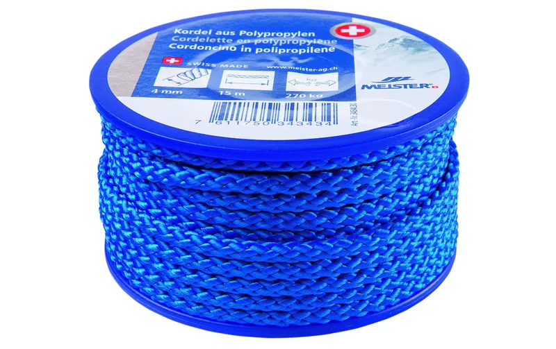 Meister Kordel Ø 4 mm, 15 m, 270 kg, blu