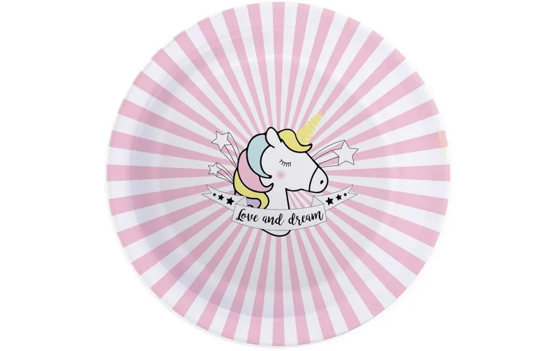 ScrapCooking Assiettes Jetables Licorne 8 Pièces