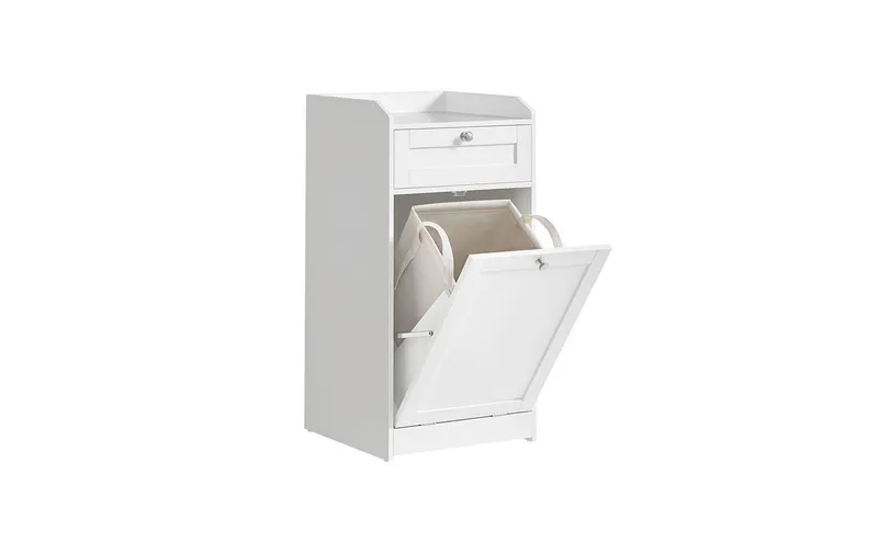 VASAGLE Badezimmershelf bathroom cabinet with Wäschekorb 40 x 80.2 cm