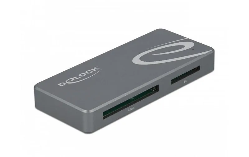 Delock Card Reader Extern 91754 USB-A/C pour CFast et SD