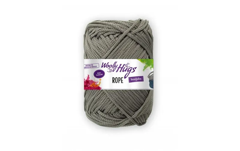 Wolly Hugs Wolle Makramee Rope 200 g, Dunkelgrau