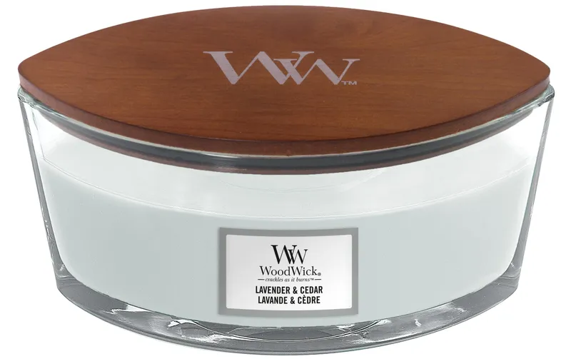 Woodwick Duftkerze Lavender & Cedar Elipse