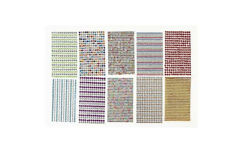 Creativ Company Schmucksteine Selbstklebend 10 Blatt, multicolore