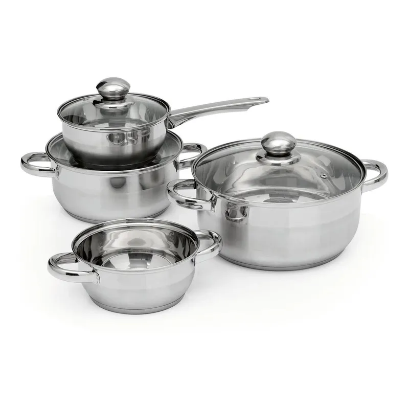 BRATmaxx Pfannen-Set Kochtopfset 7-teilig, 17.2 cm/21.4 cm/25.4 cm