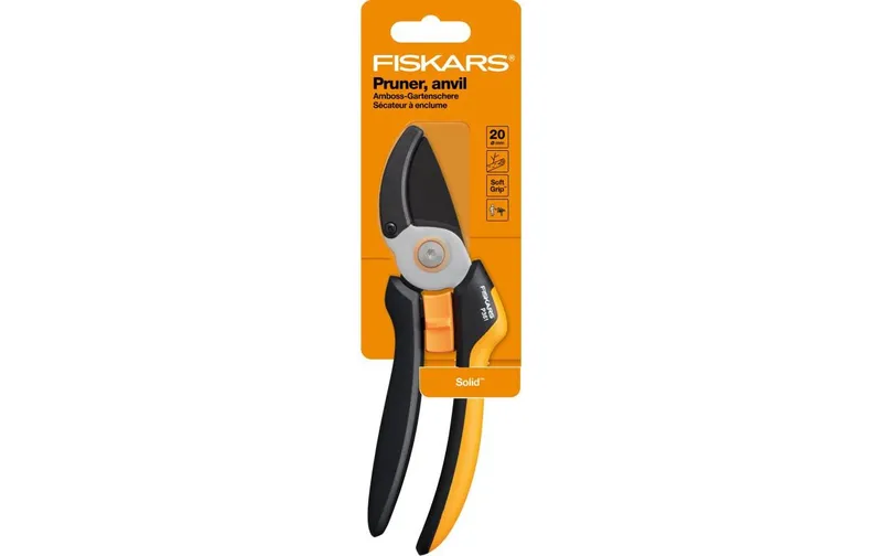 Fiskars Gartenschere Solid Amboss L P361, 20.9 x 6 x 2 cm