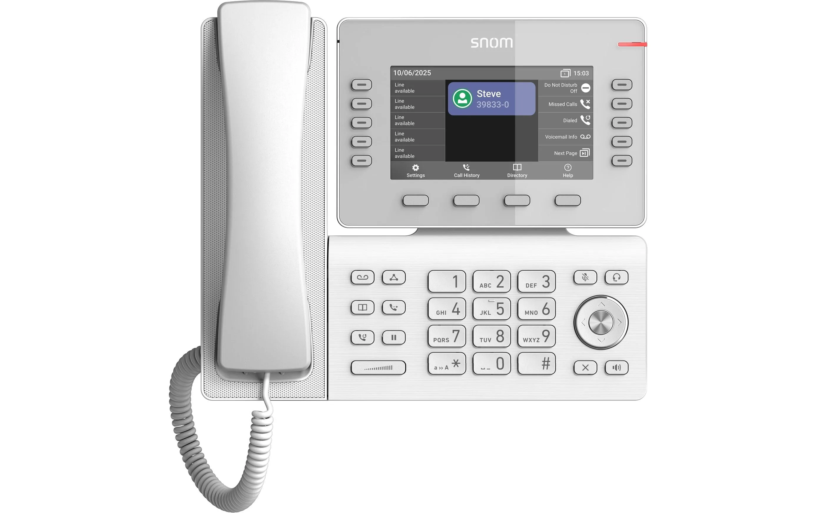 snom Tischtelefon D815W Weiss