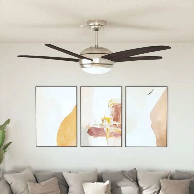 Dekorativer Deckenventilator mit Licht 128 cm marrone