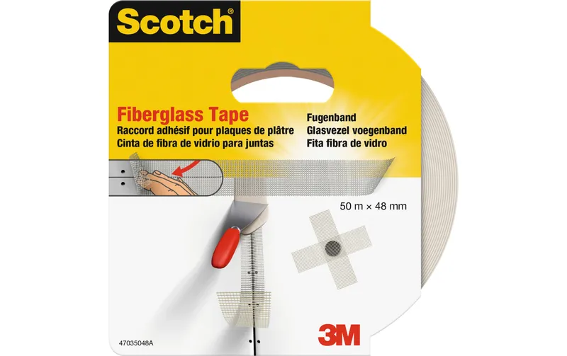 Scotch Doppelseitiges Klebeband Fugen 48 mm x 50 m, Weiss
