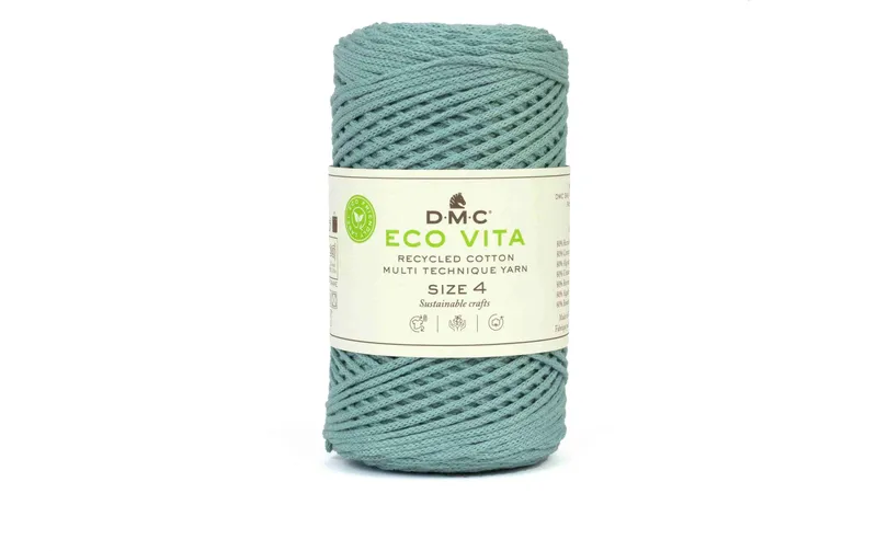 DMC Baumwollgarn Eco Vita 4 Wassergrün