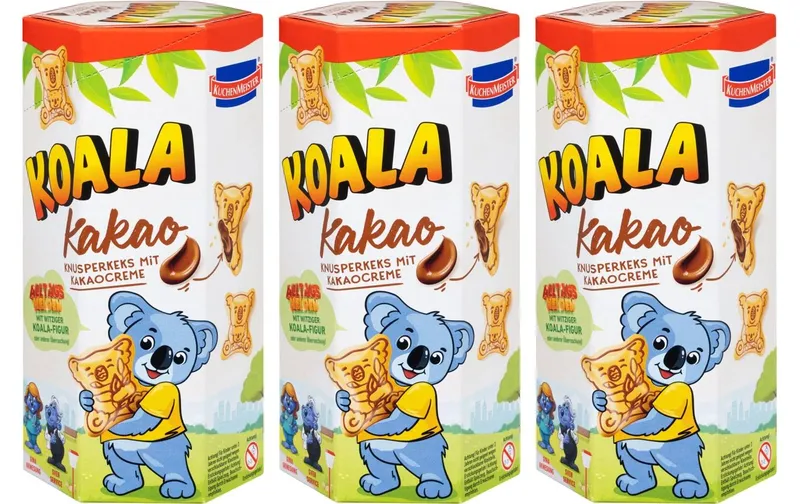 Kuchenmeister Guetzli Koala Kakao Kekse 3 x 75 g