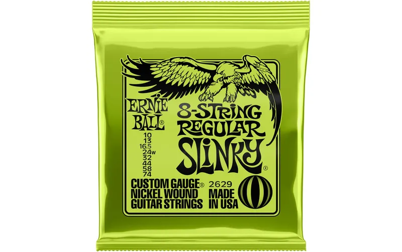 Ernie Ball Gitarrensaiten 2629 8-String Regular Slinky – 10-74