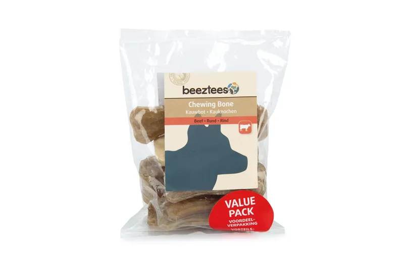 Beeztees Kauknochen Rinderhaut, 7.5 cm, 10 Stk