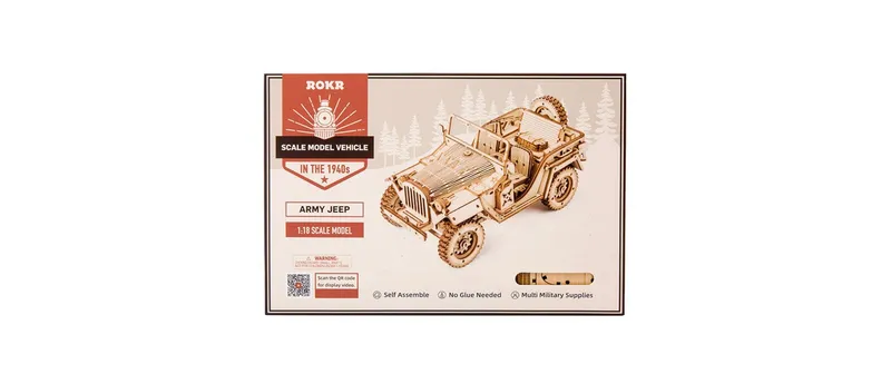 ROKR Bausatz Army Jeep Geländewagen