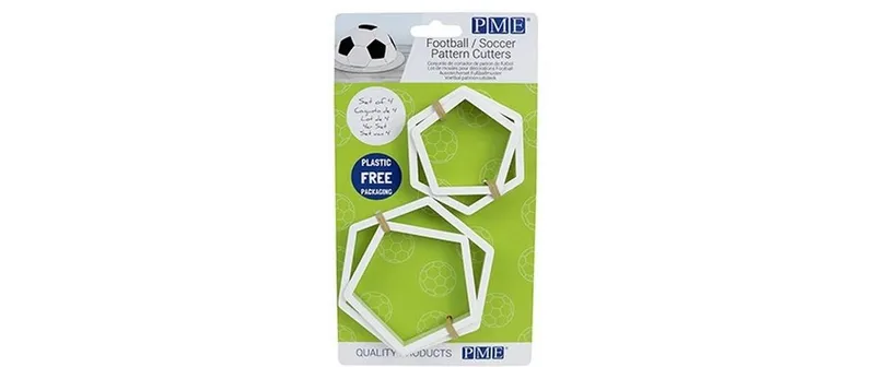 PME Guetzli-Ausstecher-Set Fussball, 4-teilig