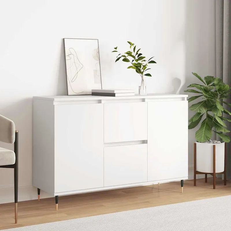 Sideboard Weiß 101,5x35x70 cm Holzwerkstoff