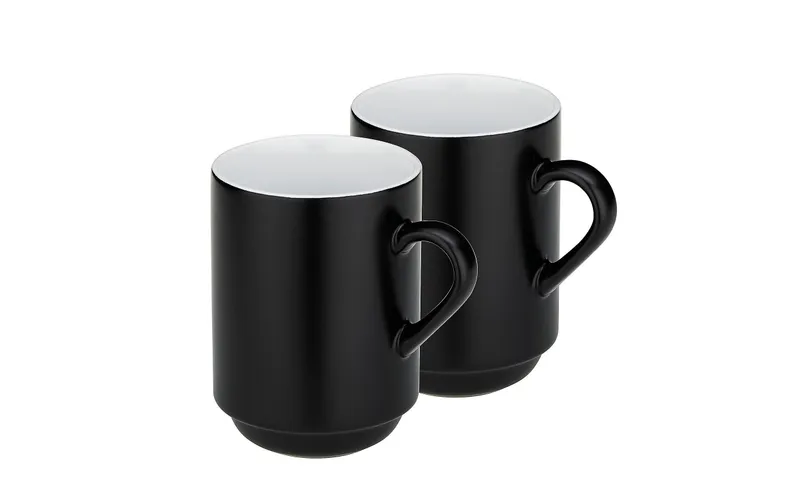 Kela coffee cup 300 ml, 2 pieces, black