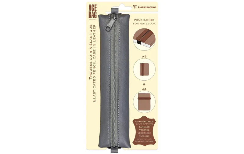 Clairefontaine Etui AgeBag Leder Gau