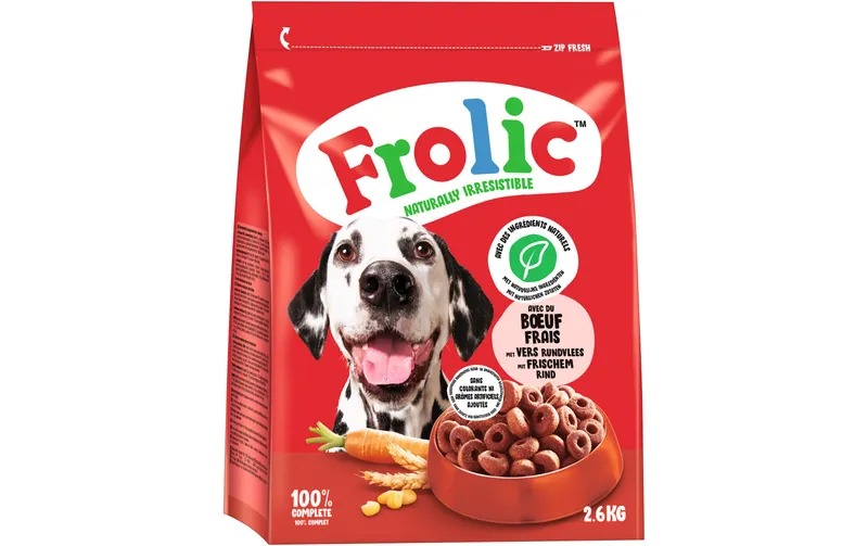 Frolic Trockenfutter mit frischem Rind, 2.6 kg