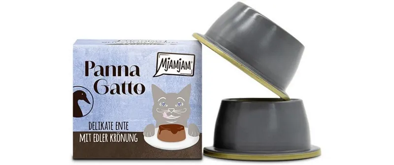 Mjamjam Panna Gatto Ente mit edler Krönung, 2 x 80 g