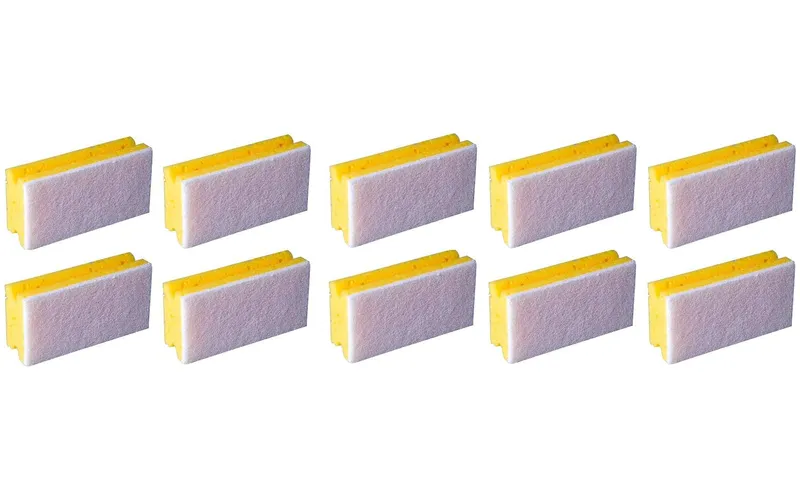 Edi Baur Schwamm Profi 10 pièces, Gelb/blanc