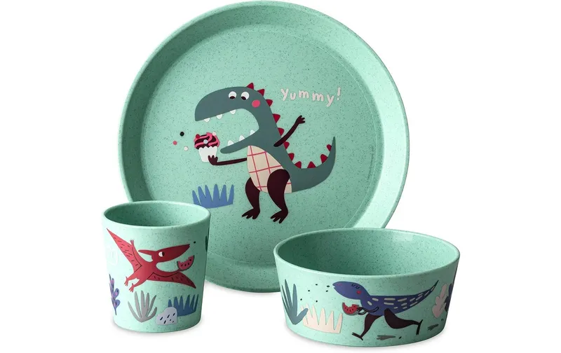 Koziol Kindergeschirrset CONNECT REX sage green