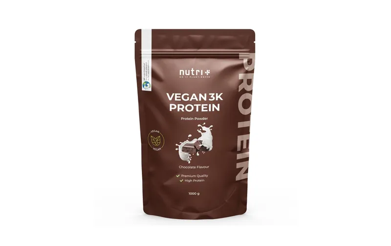 Nutri+ Pulver Vegan 3K Protein Schokolade 1000 g