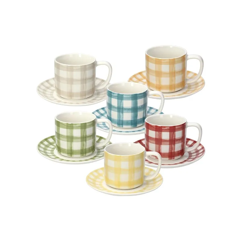 Tognana Kaffeetasse Caledonia 220 ml, 6 Stück, Mehrfarbig