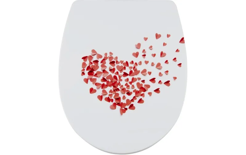 diaqua® Toilettensitz Arles Lovefall rouge/blanc