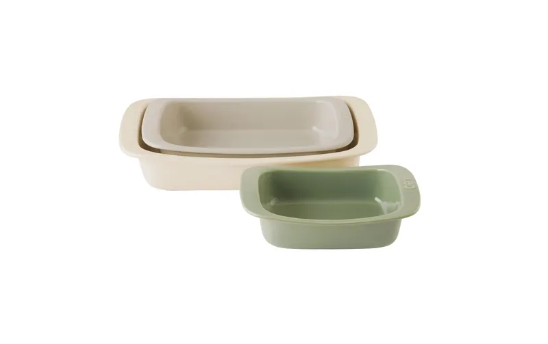 BergHOFF Auflaufform-Set Leo Balance, 3 pièces, Eckig, vert/Beige