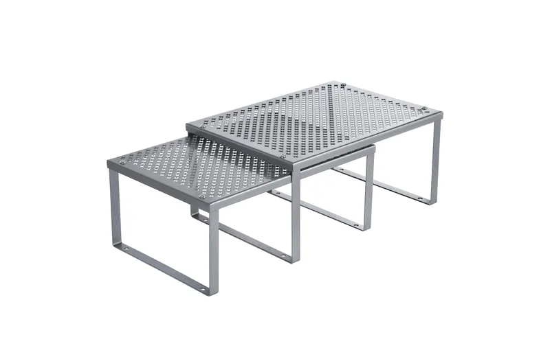 Songmics Küchenregal 2er Set, Silber/grigio