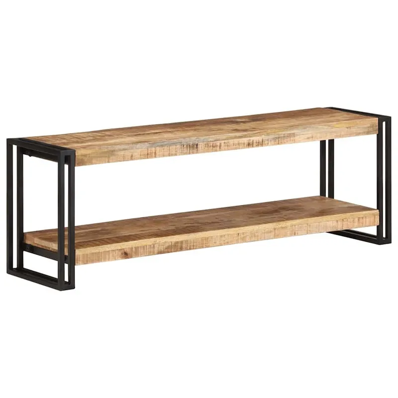 TV-Schrank 120x30x40 cm Raues Mangoholz