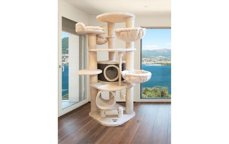 PetHomes Kratzbaum Long Beach, Beige