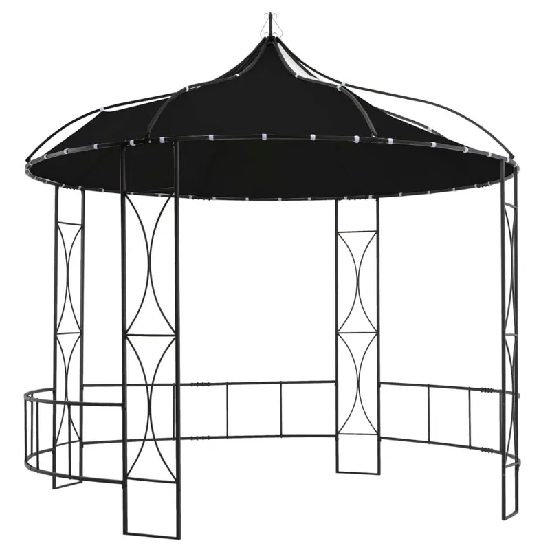 Pavillon 300 x 290 cm antracite Rund