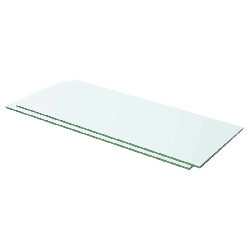Regalböden 2 Stk. Glas trasparente 60x20 cm