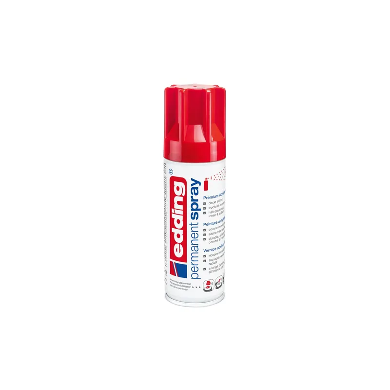 edding Spray Acrylique 5200 200 ml, Rouge brillant