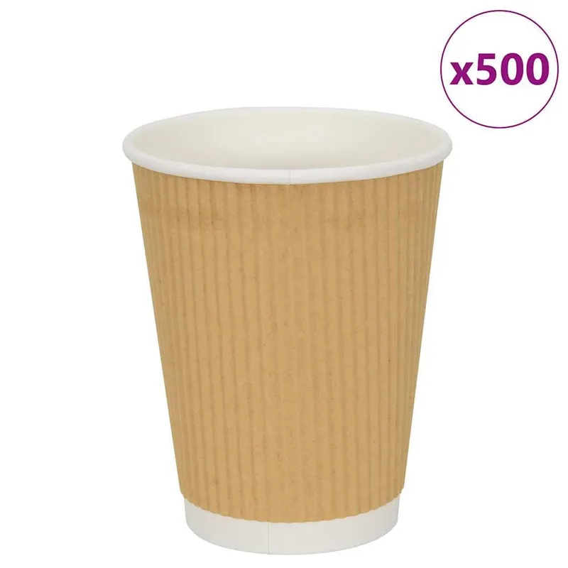 Pappbecher 500 Stk. 12oz 300ml marrone