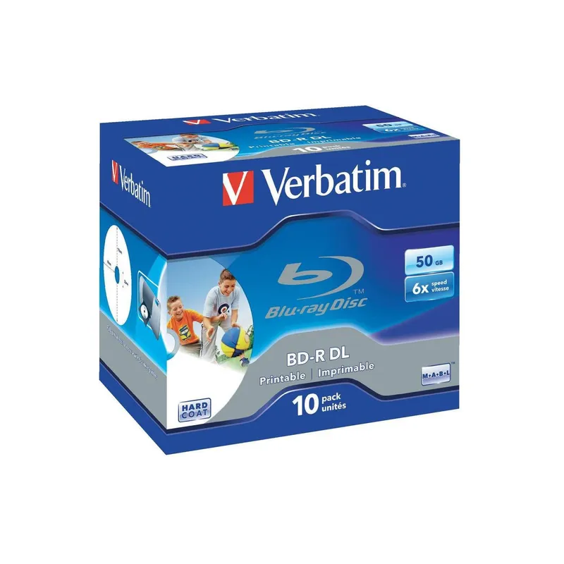 Verbatim BD-R 50 GB, Jewelcase (10 pezzi)