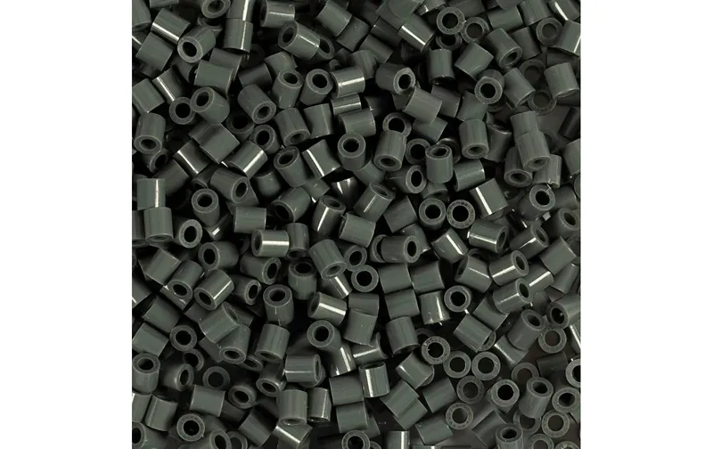 Hama Bügelperlen Mini Dunkelgrau, 2000 Stück
