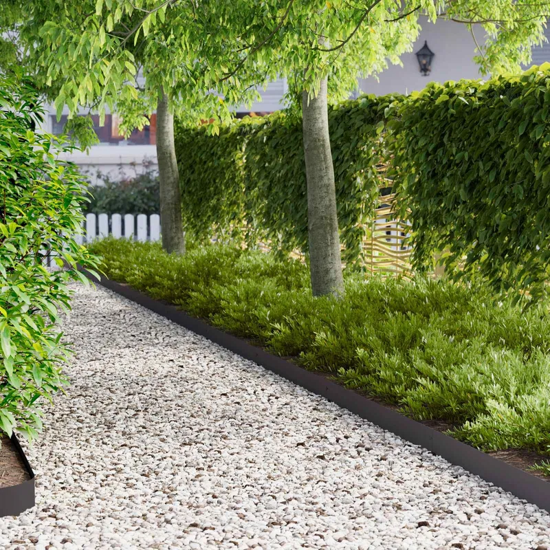 Rasenkante 30 stk. 103 x 10 cm Stahl black