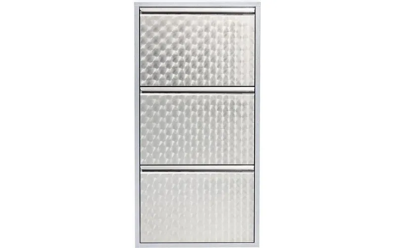 Kare Schuhschrank Caruso 100 x 50 cm, argento