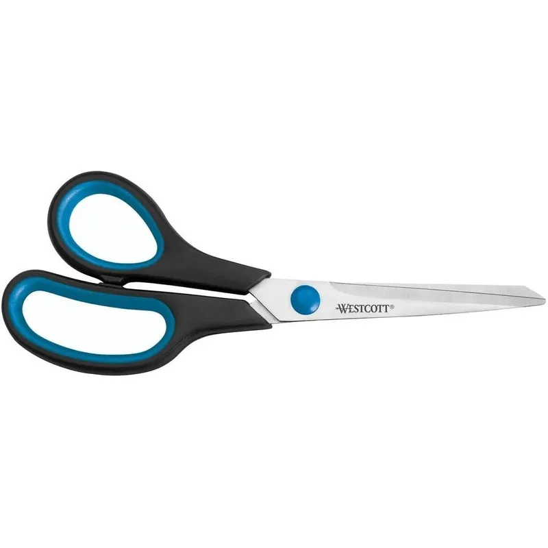 Westcott Schere Easy Grip 21 cm, Stahl, Linkshänder
