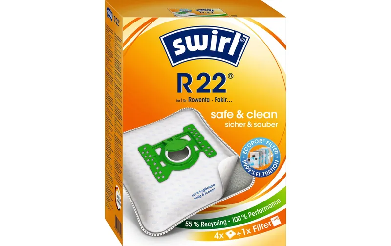 Swirl Staubfilterbeutel R 22 EcoPor 4 pièces