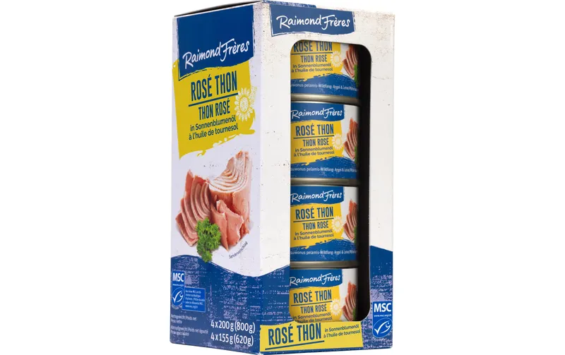 Raimond Frères MSC Rosé Thon Sonnenblumenöl 4 x 200 g