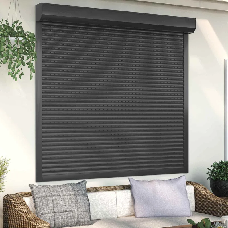 Store Roulant Anthracite 160 x 150 cm Aluminium et Polyuréthane