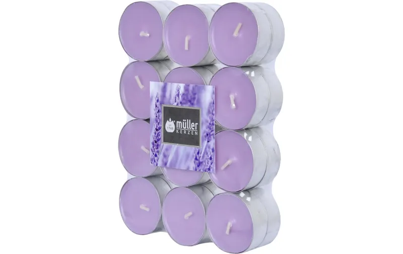 müller Kerzen Duftkerze Lavender Fields 24 pièces