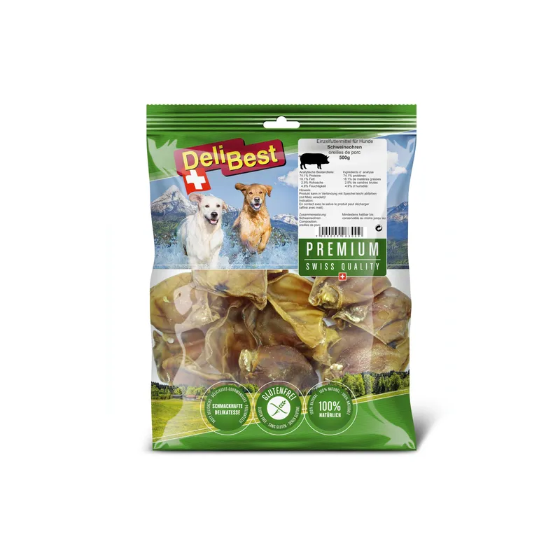 DeliBest Delibest Premium Schweineohren 500 g