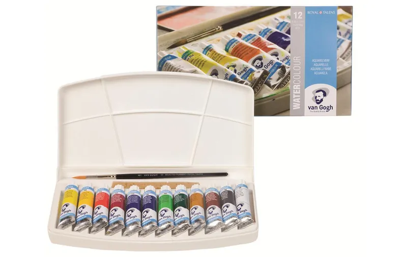 Van Gogh Aquarellfarbe Malkasten 12er-Set, multicolore