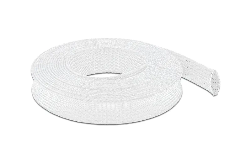 Delock Kabelschlauch dehnbar, 5m x 25 mm blanc