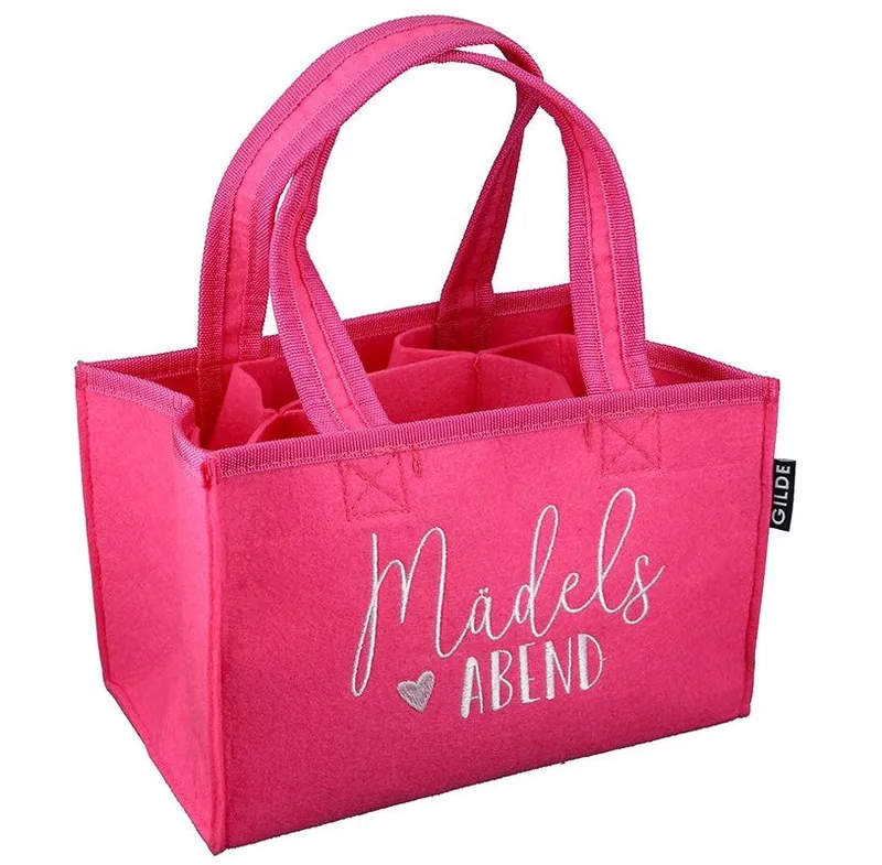 Filztasche Mädelsabend pink