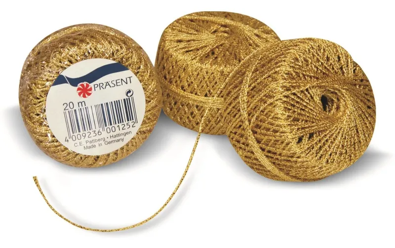 Pattberg Kordelband Ø 2 mm x 20 m, Gold